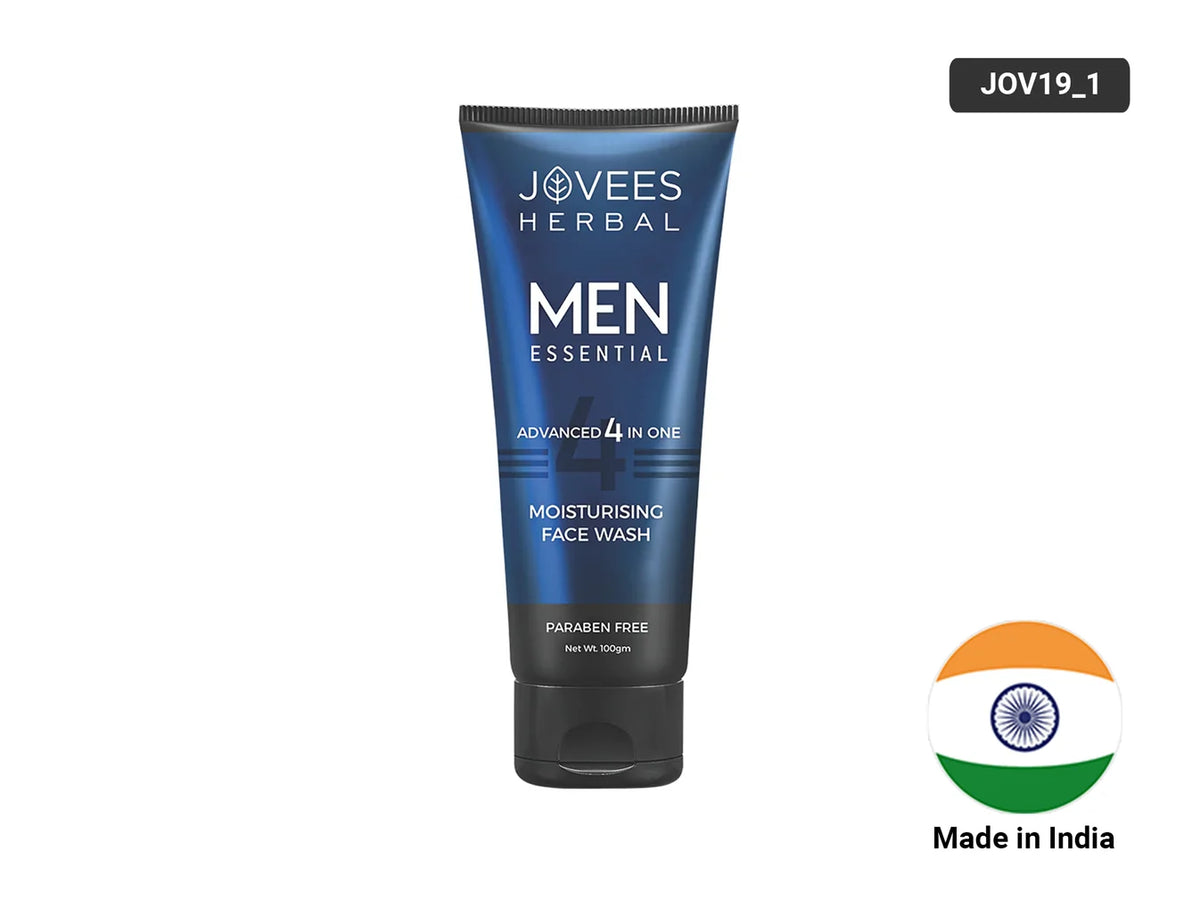 Jovees Men's Essential Advanced 4-in-1 Moisturizing Face Wash 100ml