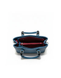 Double Belted Strap - Royal Blue - Hand Bag - 1201370857000
