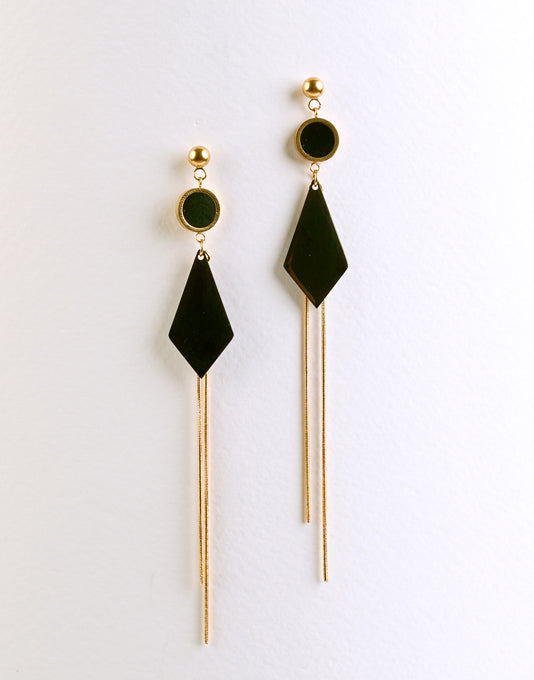 Geometric Drop Earrings Set - 070700801606-1