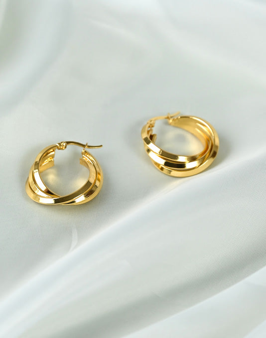 Gold Color Earring - 1201569721200-1