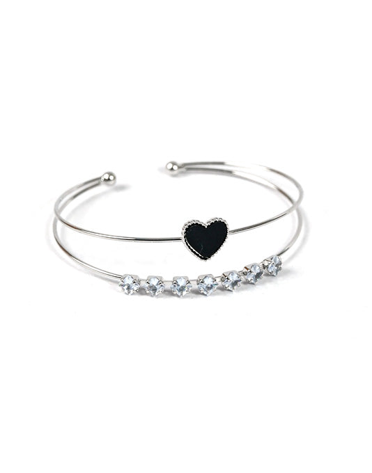Silver Color Bangle - 1201569721600-5