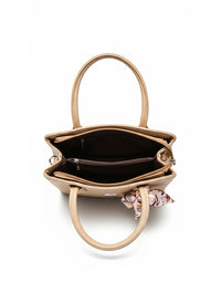 The Beige Luxe Scarf Tote - 1201372489200